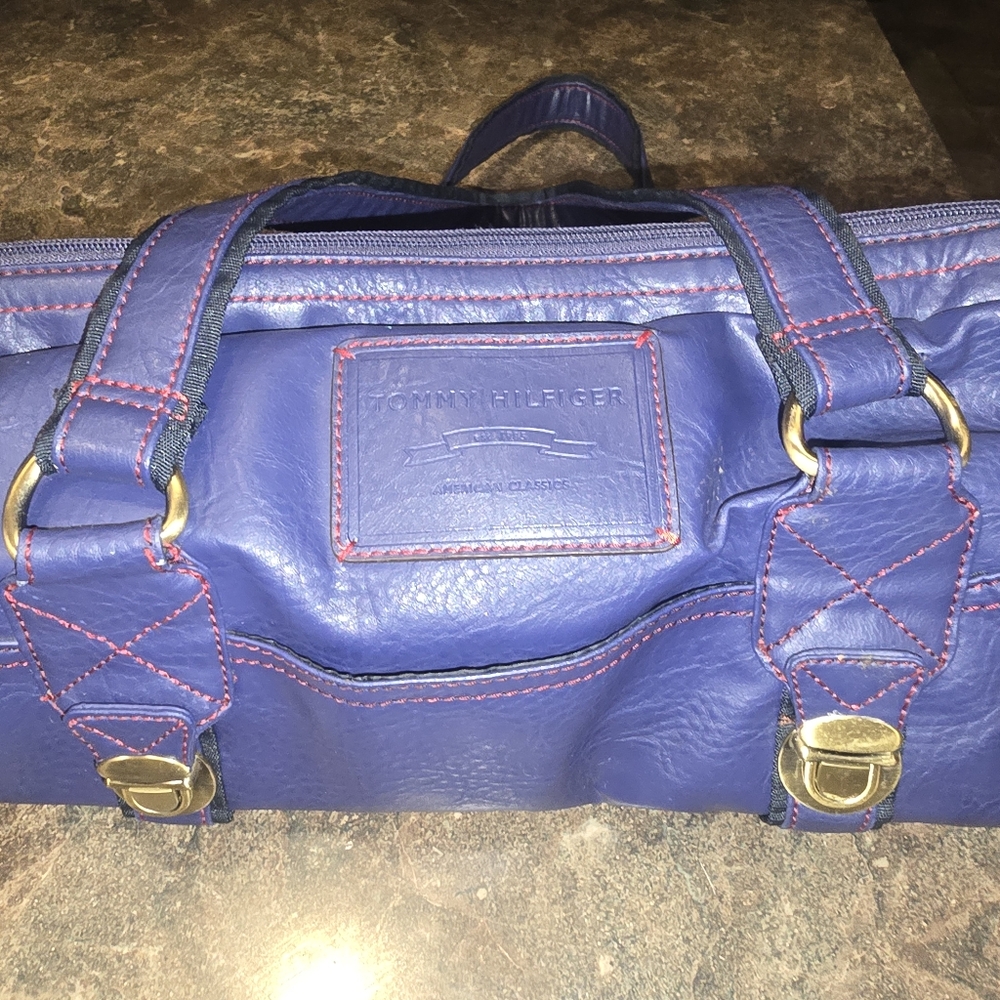Tommy Hilfiger Blue Leather Women's Bag